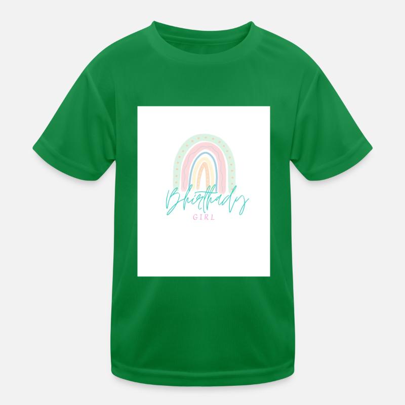 Mädchen Geburtstags Oberteil Kinder Funktions-T-Shirt