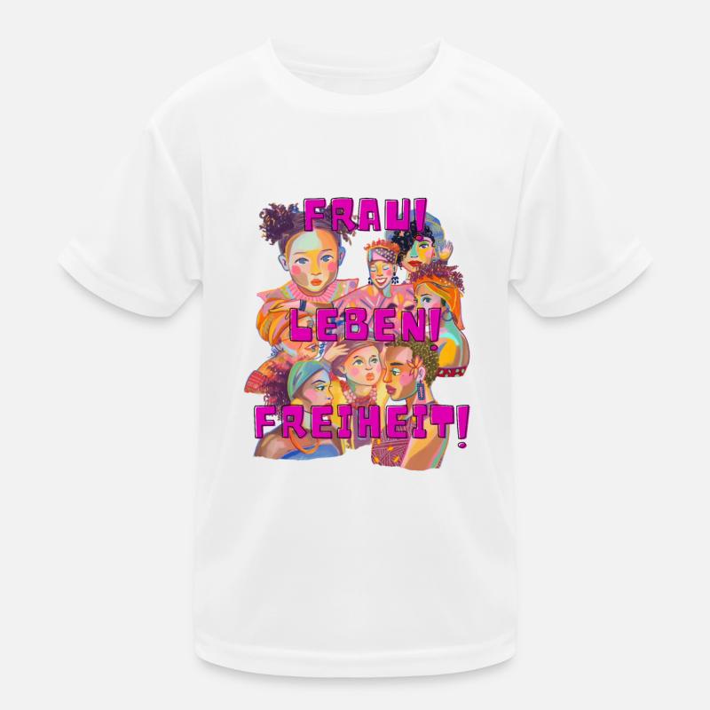 Frau! Leben! Freiheit! Kinder Funktions-T-Shirt