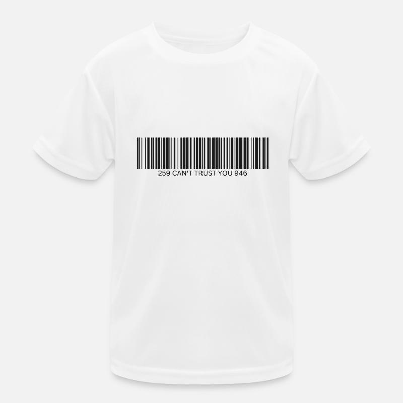 Je ne peux pas te faire confiance - code-barres T-shirt sport Enfant