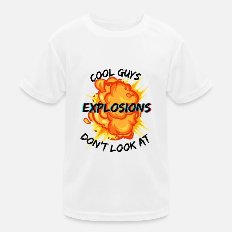 Les mecs cool ne regardent pas Explosions T-shirt sport Enfant
