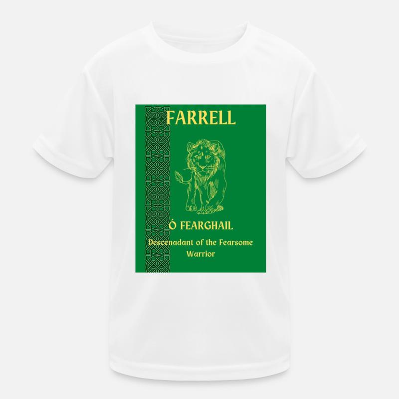 FARRELL SURNAME Kids Functional T-Shirt