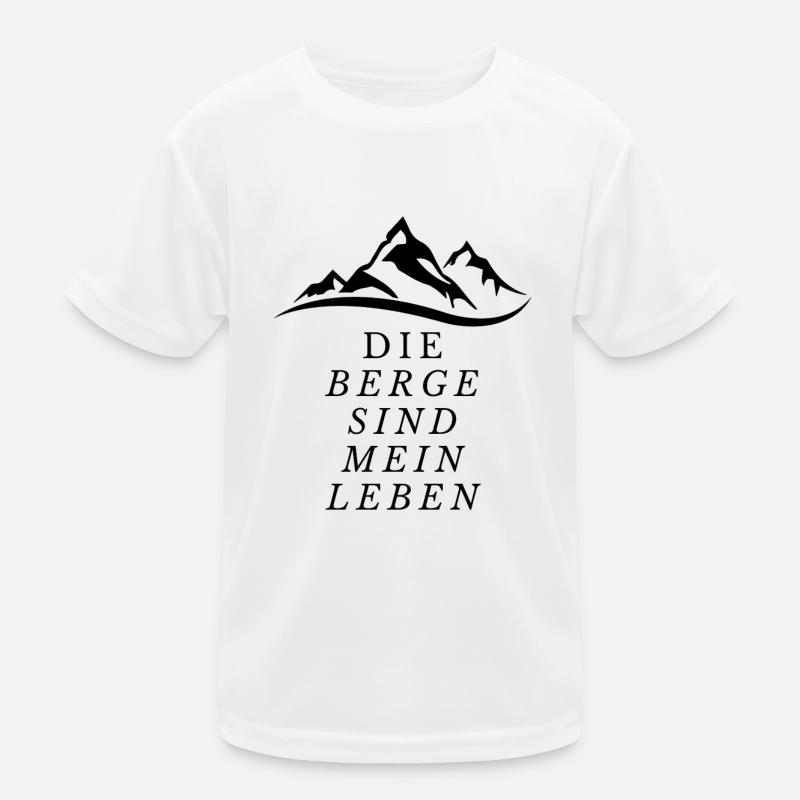 Die Berge sind mein Leben Kinder Funktions-T-Shirt