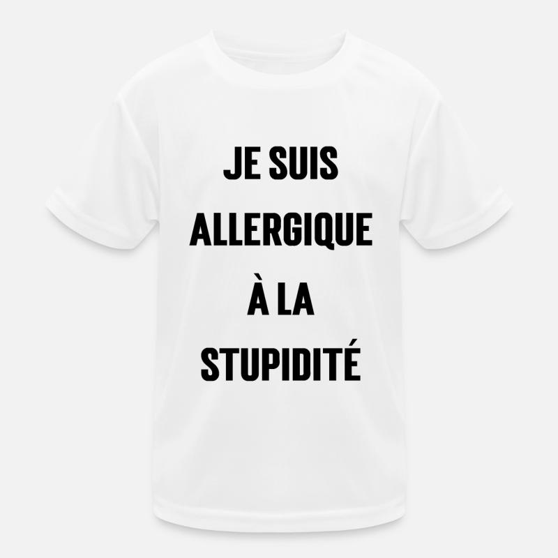 I'm allergic to stupidity Kids Functional T-Shirt
