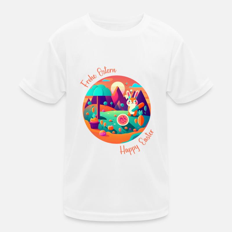 Happy Easter | Happy Easter | Illustration Kids Functional T-Shirt