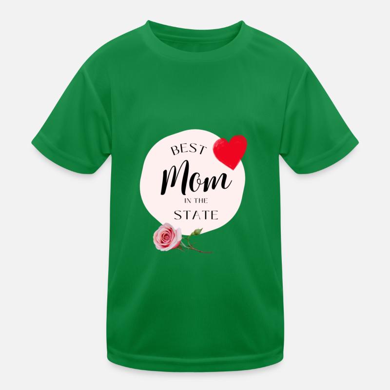 Best Mom in the State Kids Functional T-Shirt