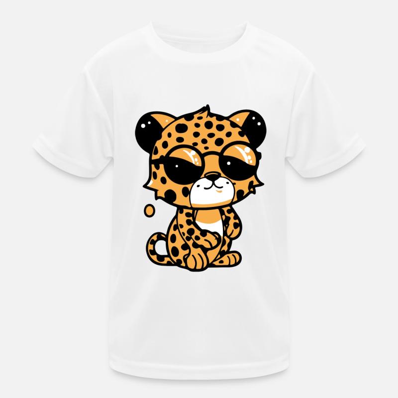 Zoolto der Leopard Kinder Funktions-T-Shirt