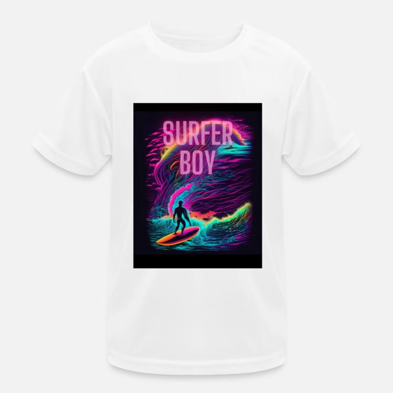 Surfer Boy Kinder Funktions-T-Shirt