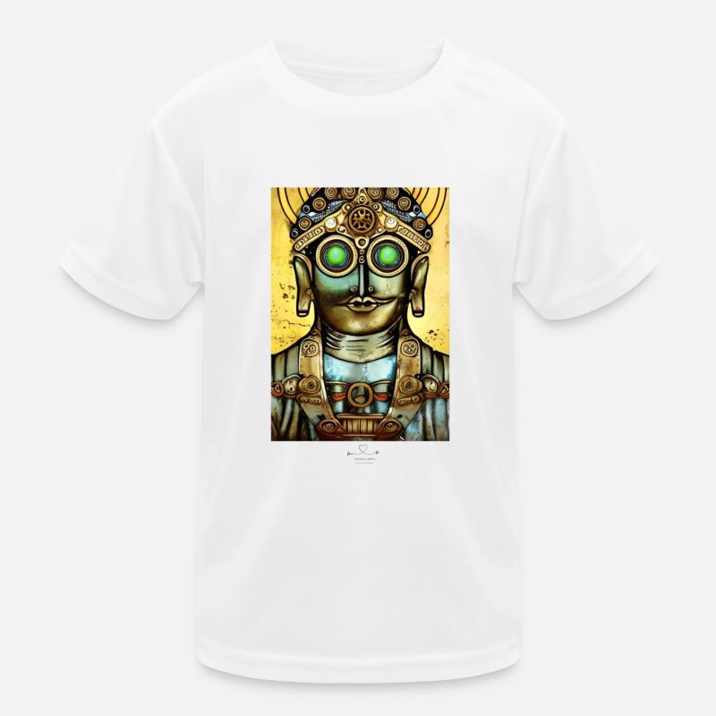 Buddha - Steampunk -Transparent Kinder Funktions-T-Shirt