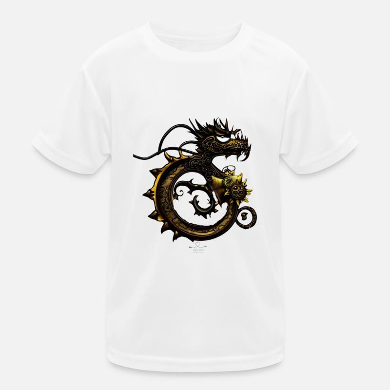 Steampunk - Dragon Kinder Funktions-T-Shirt