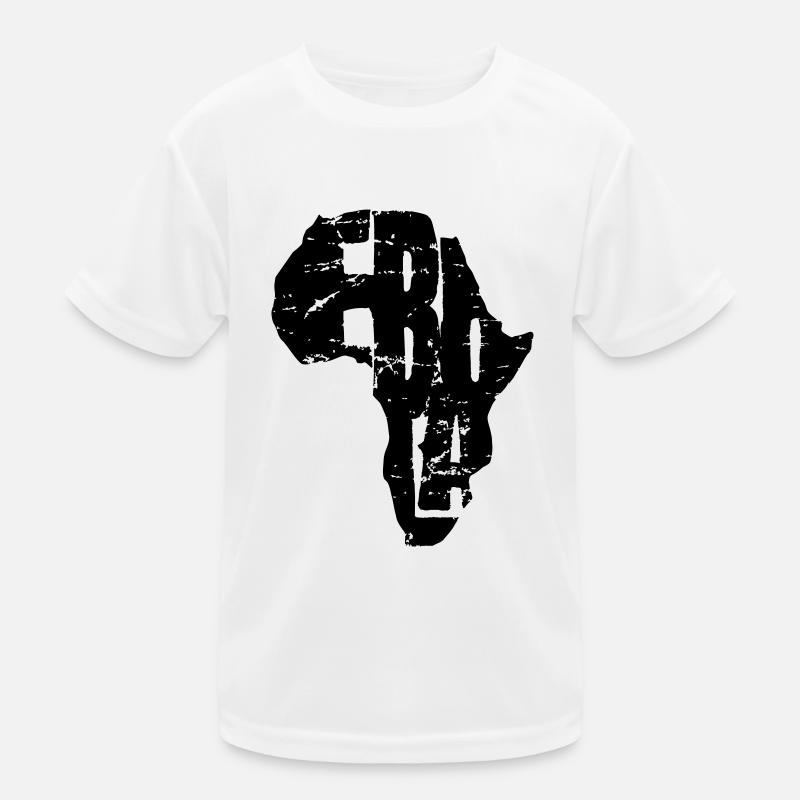 Ebola - Kinder Funktions-T-Shirt - Weiß
