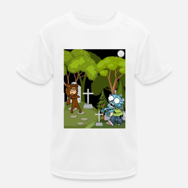Friedhof der Zombies Kinder Funktions-T-Shirt