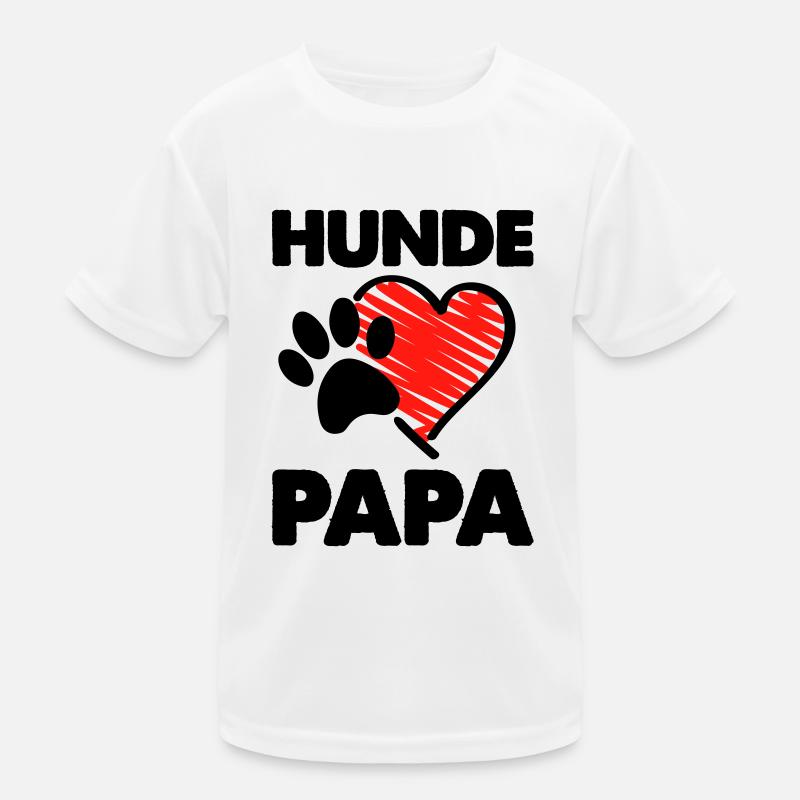 hunde papa Kinder Funktions-T-Shirt