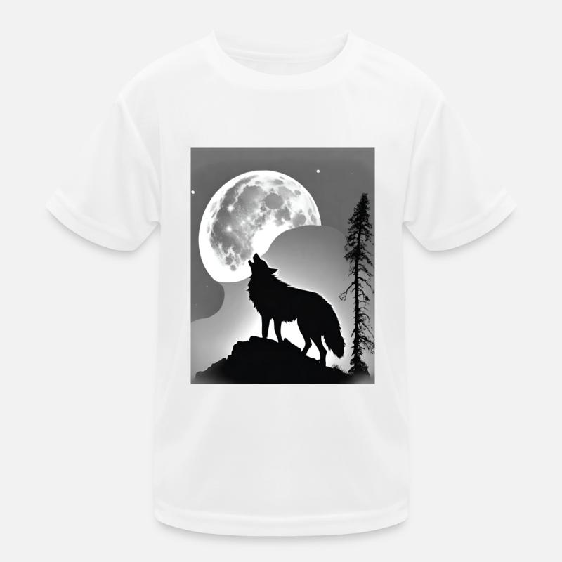 Wolf Moon Kids Functional T-Shirt