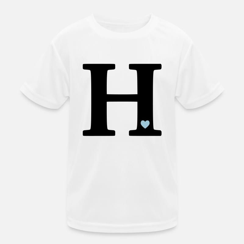Lettre H Lettre initiale T-shirt sport Enfant