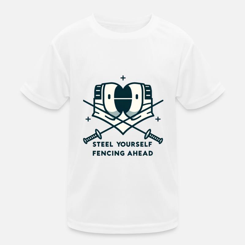 "Préparez-vous, l'escrime en avant" T-shirt sport Enfant