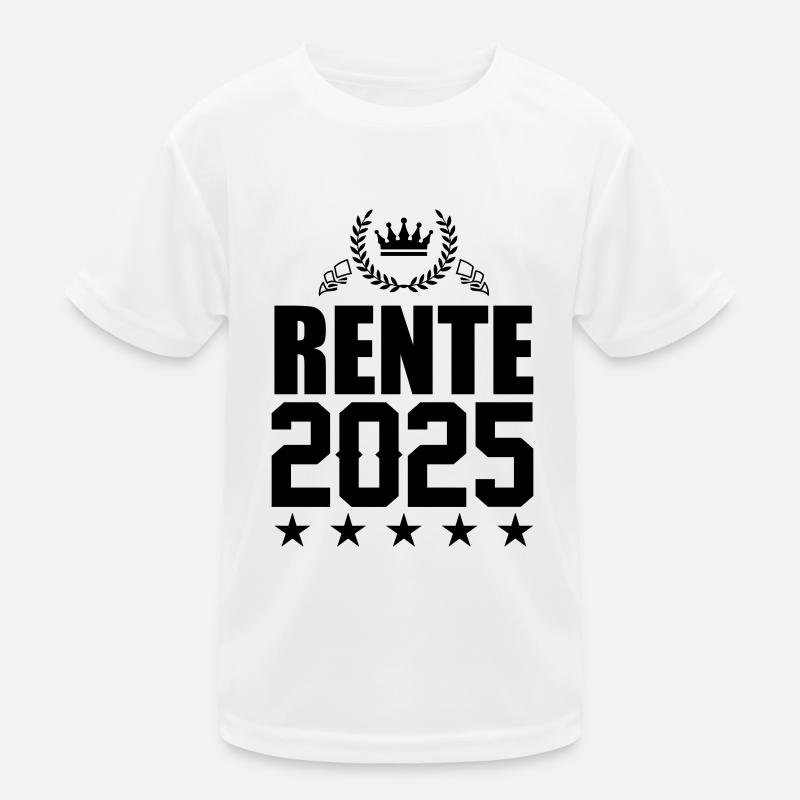 rente 2025 Kinder Funktions-T-Shirt