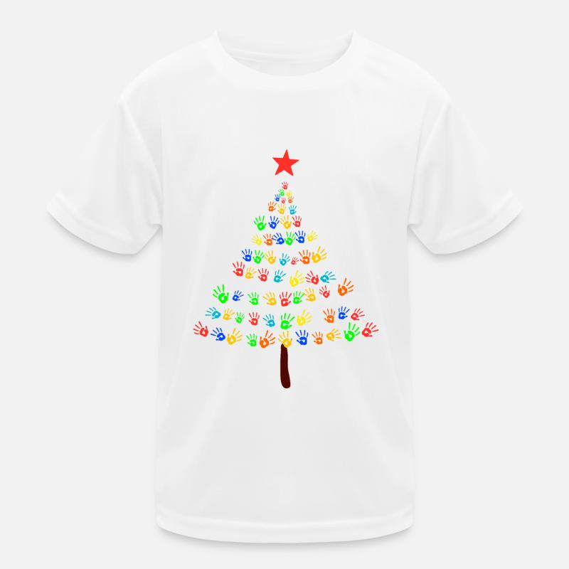 Weihnachtsbaum Kinder Frieden Kinder Funktions-T-Shirt