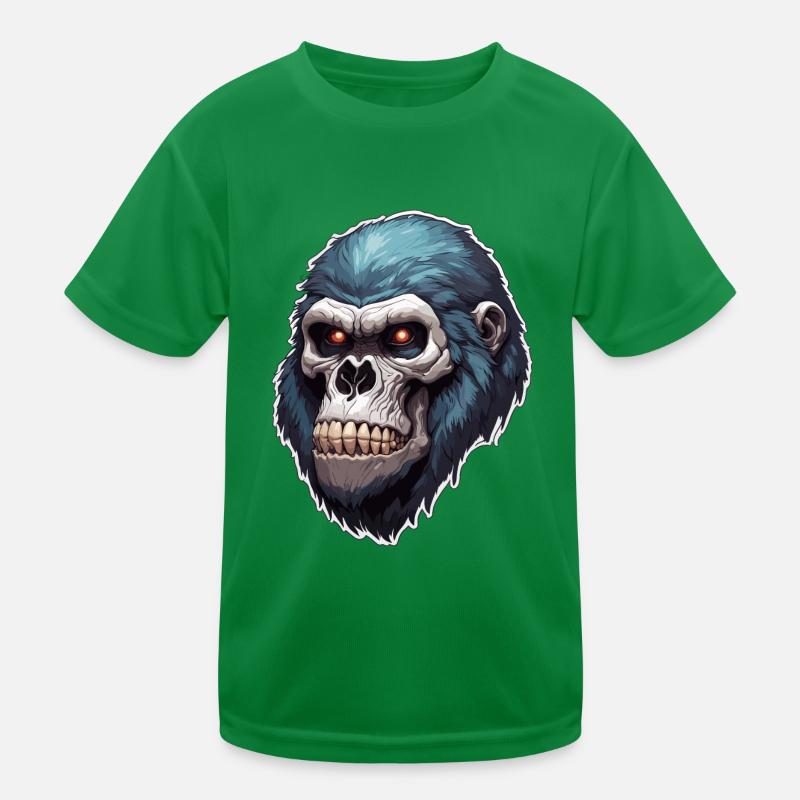 Gorilla Skull / Tier / Wild / Affe / Primat Kinder Funktions-T-Shirt
