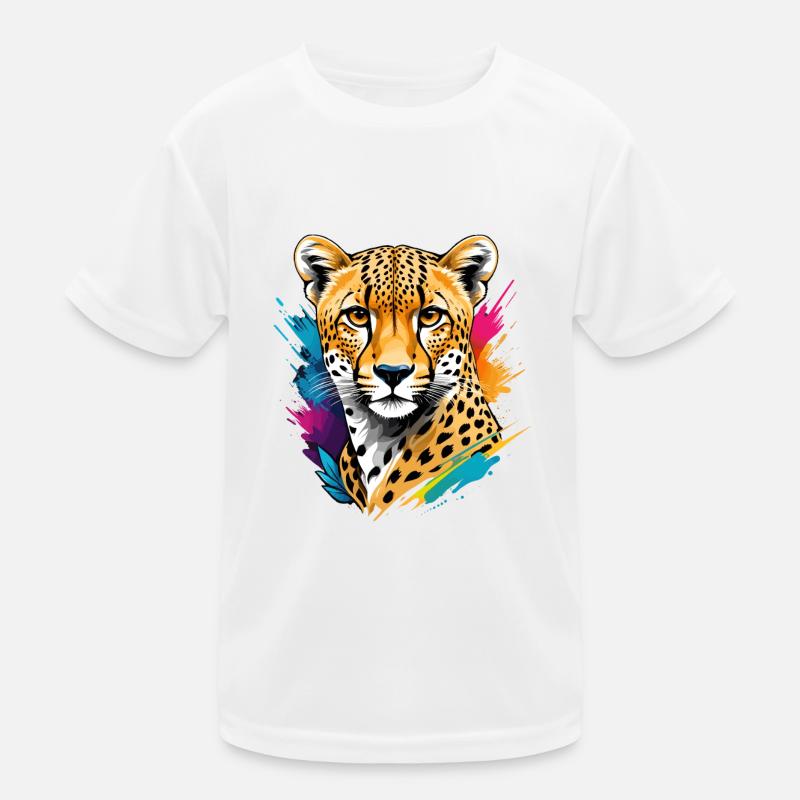 Gepard Kinder Funktions-T-Shirt