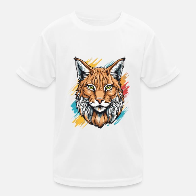 Luchs-Katze Kinder Funktions-T-Shirt