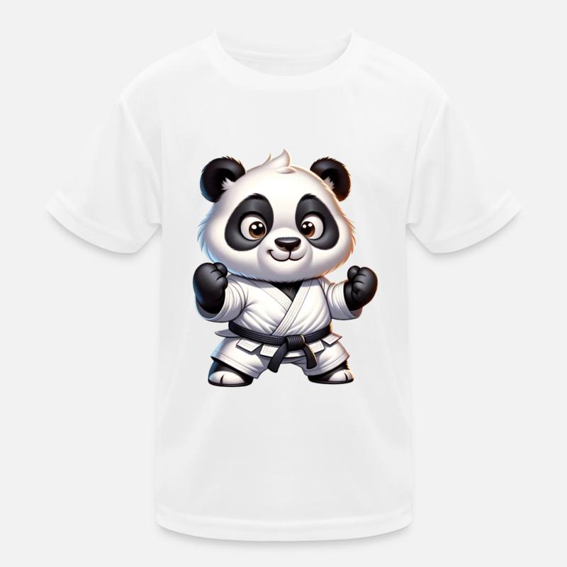 Karate Panda Kinder Funktions-T-Shirt