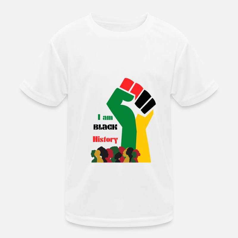 Ich bin Black History Kinder Funktions-T-Shirt