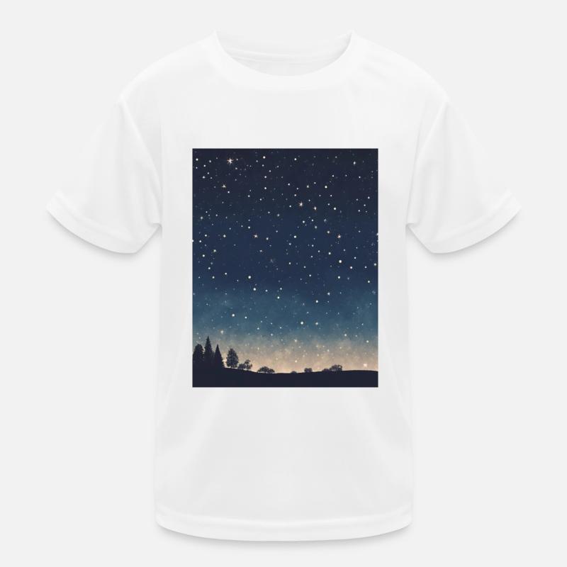 Sternenhimmel Kinder Funktions-T-Shirt