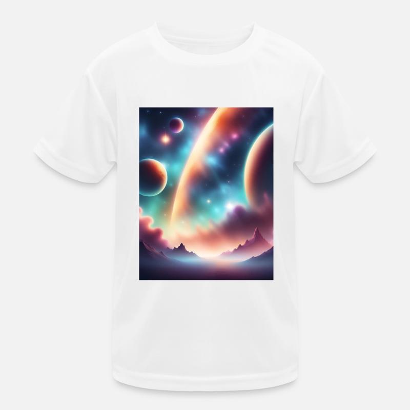 Weltraum Kinder Funktions-T-Shirt