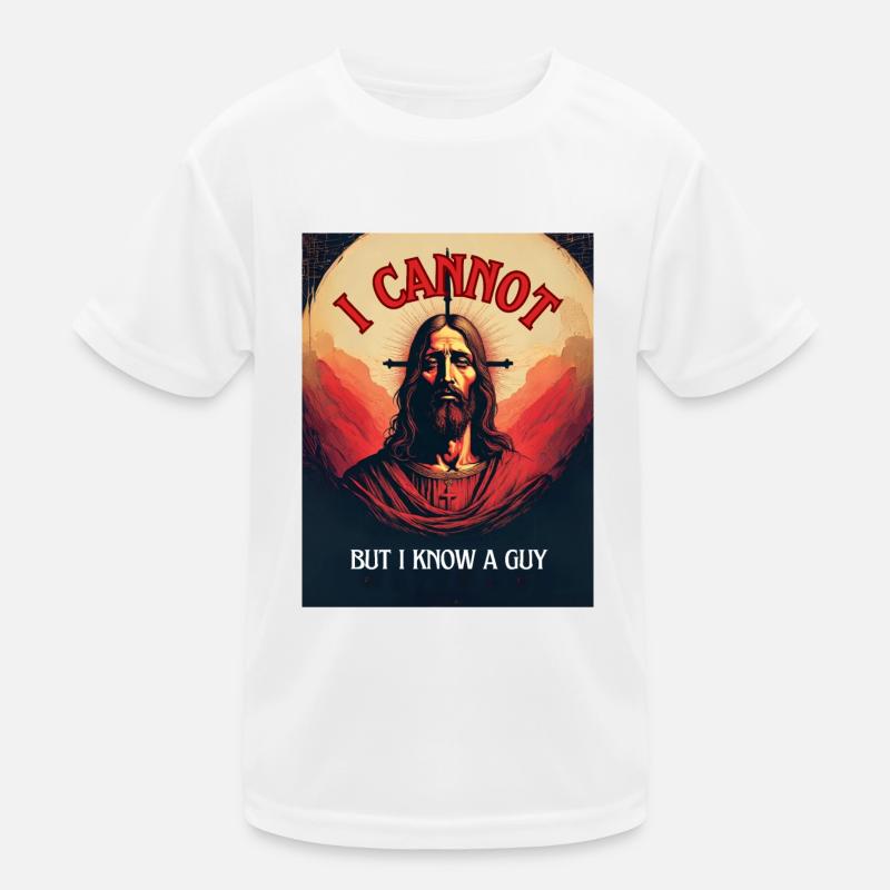 "I cannot but I know a Guy" religious humor, fun Kids Functional T-Shirt