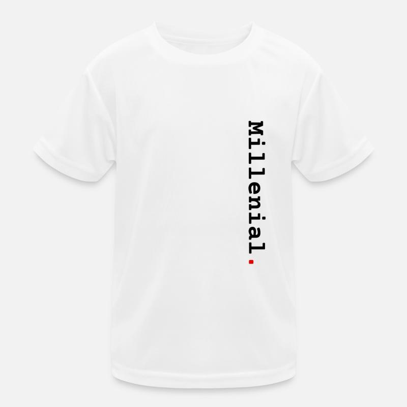 Millennials vertikal Kinder Funktions-T-Shirt