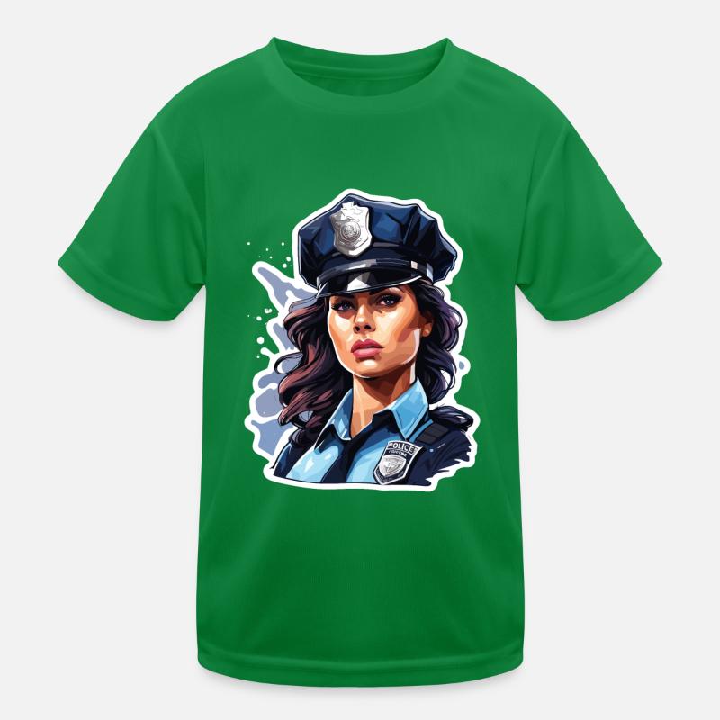 Polizei / Einsatz / Beruf / Job / Einsatzkräfte Kinder Funktions-T-Shirt