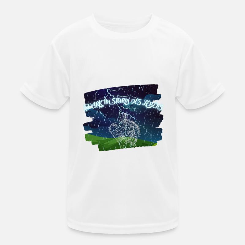 Stark im Sturm des Lebens Design Kinder Funktions-T-Shirt