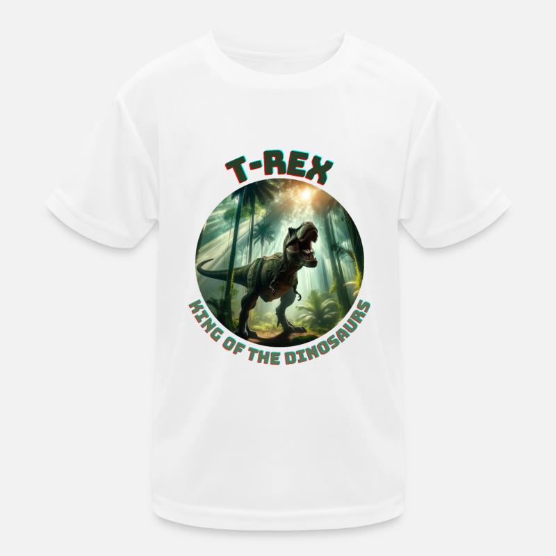 T Rex12 Kinder Funktions-T-Shirt