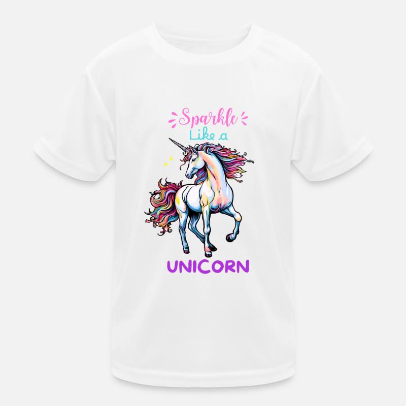 Brille comme une licorne T-shirt sport Enfant