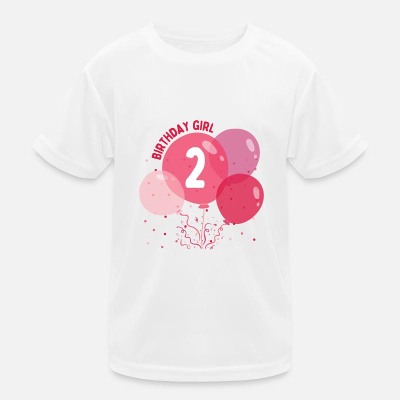 Fille d’anniversaire 2ème anniversaire T-shirt sport Enfant