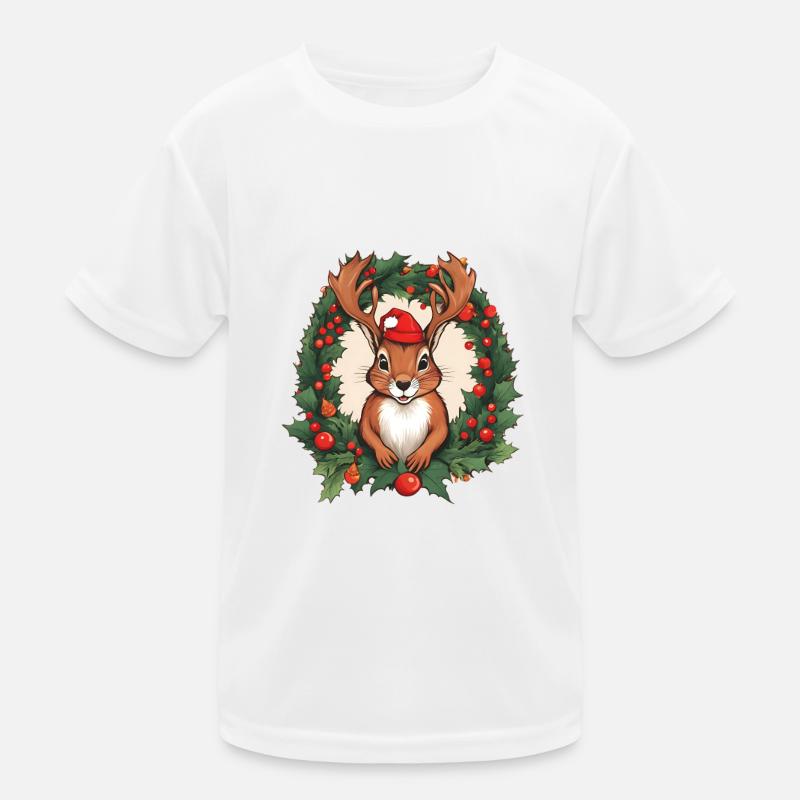 Festive Squirrel Kinder Funktions-T-Shirt