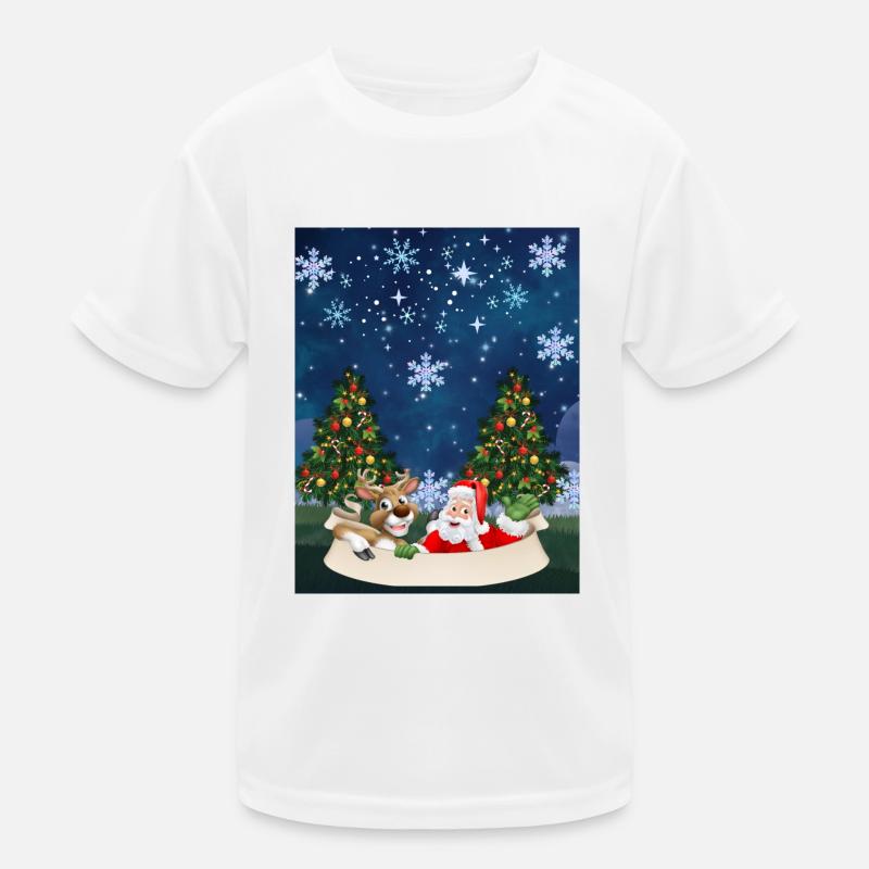 Weihnachtsmann-Spaß Kinder Funktions-T-Shirt