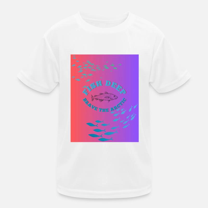 Fish Deep Brave The Arctic Kids Functional T-Shirt