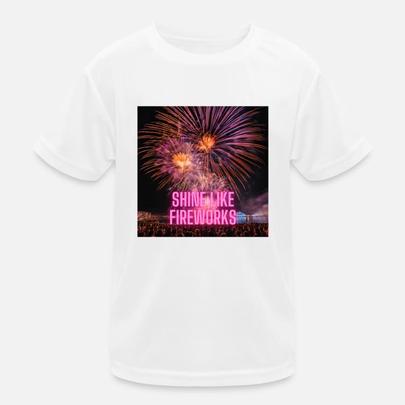 Shine like Fireworks Kinder Funktions-T-Shirt