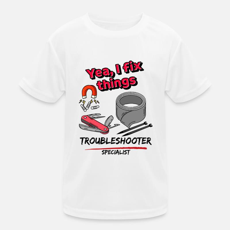Ja, ich repariere Dinge Kinder Funktions-T-Shirt