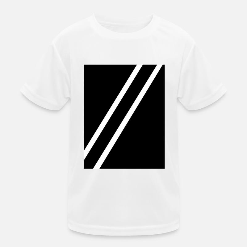 Stripes black Kids Functional T-Shirt