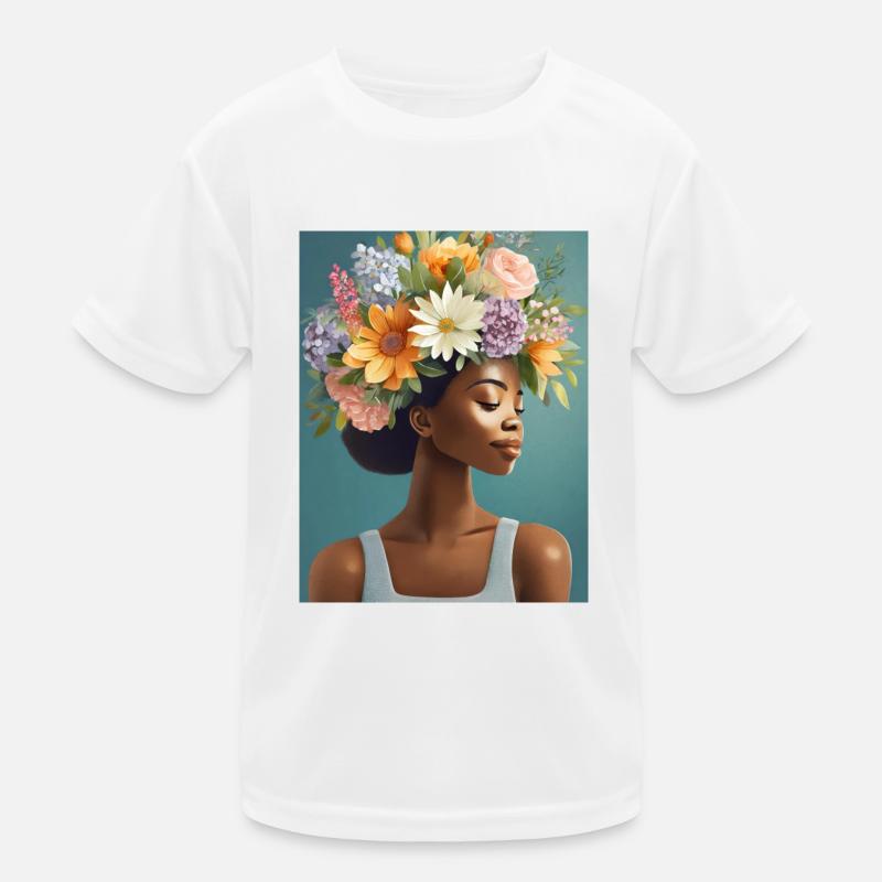 Couronne de fleurs 3 T-shirt sport Enfant