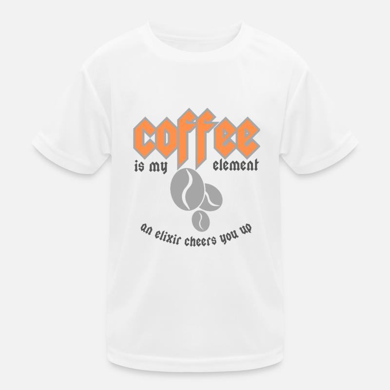 Le café est mon élément T-shirt sport Enfant