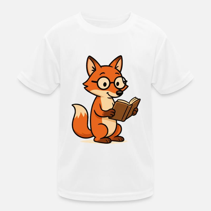 fuchs schlaufuchs - Kinder Funktions-T-Shirt - Weiß