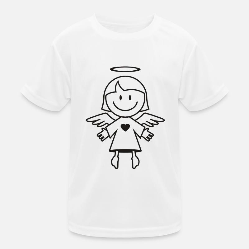 Ein Engel! Kinder Funktions-T-Shirt