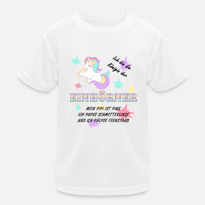 Die Königin der Einhörner! Kinder Funktions-T-Shirt