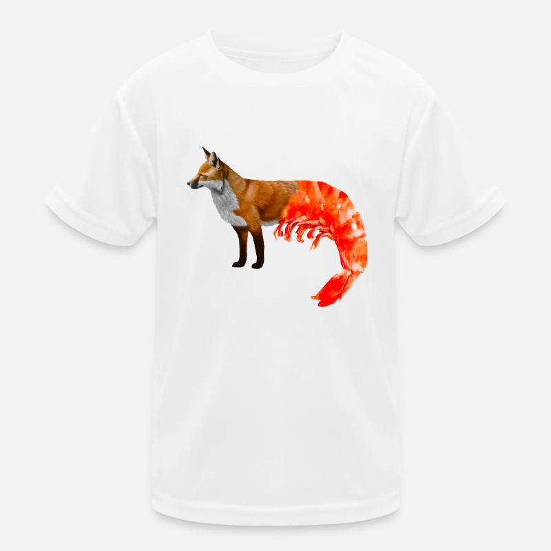 Fuchs-Shrimp-Mischung Kinder Funktions-T-Shirt
