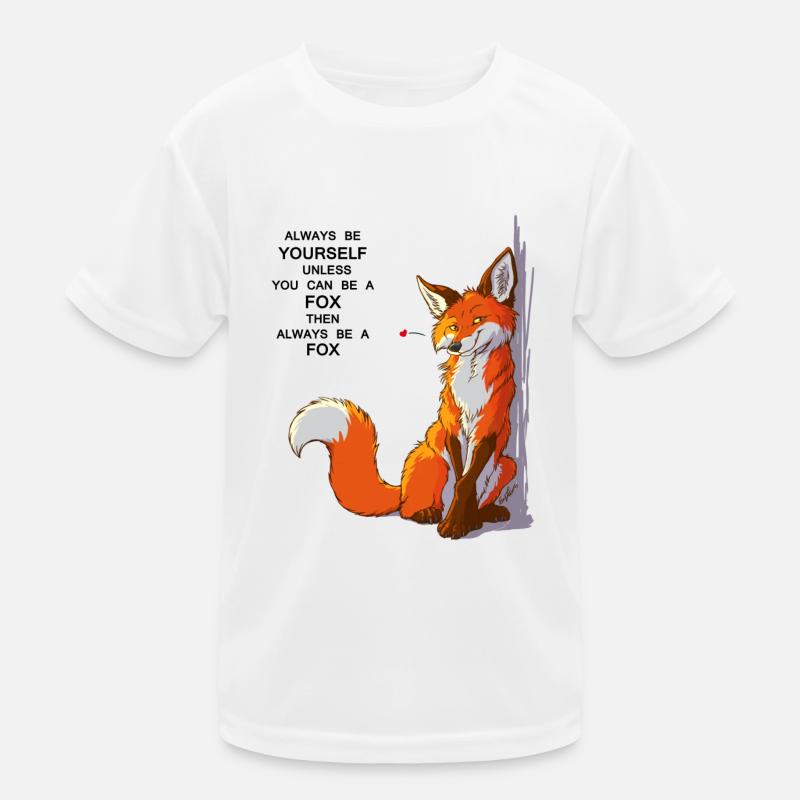 Sei du selbst, sei Fuchs Kinder Funktions-T-Shirt