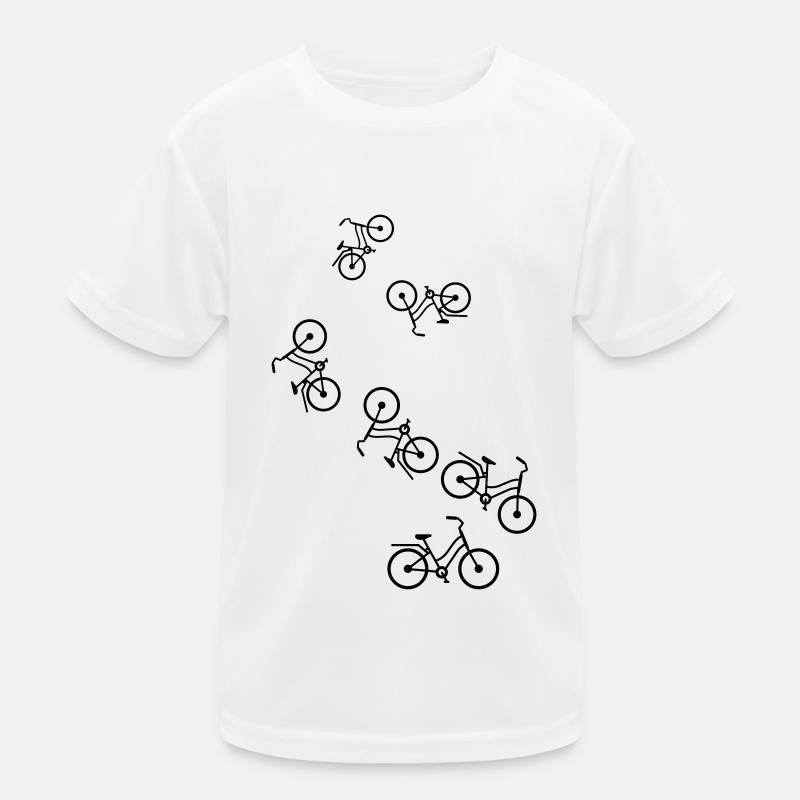 Bicycle Icon Kids Functional T-Shirt