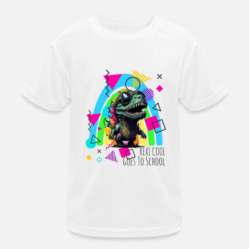 Rexi Cool va à l’école T-Rex T-shirt sport Enfant